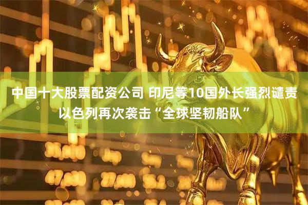 中国十大股票配资公司 印尼等10国外长强烈谴责以色列再次袭击“全球坚韧船队”